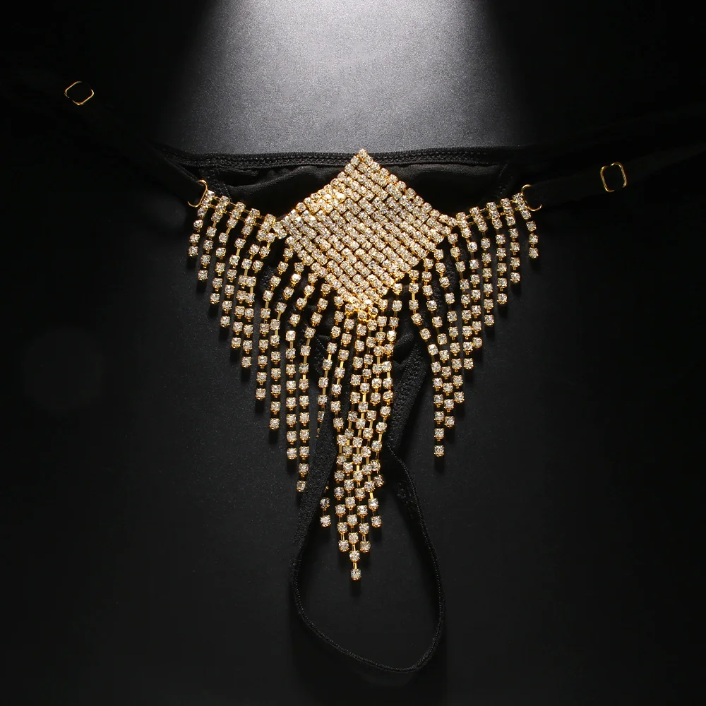 Stonefans Square Tassel Rhines - Thong Bikini Women 评论和价格