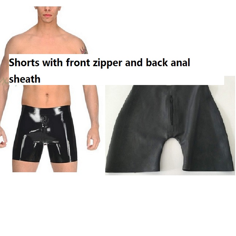 Handmade Men Latex Rubber Feti - Boyshort Underwear 评论和价格