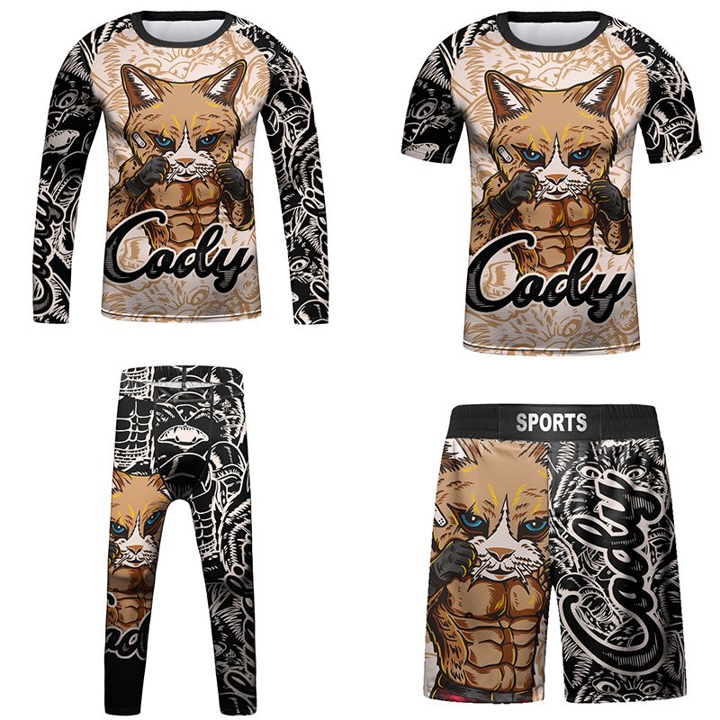 Kids Bjj Rashguard Jiu  T-shir - Boyshort Underwear 评论和价格