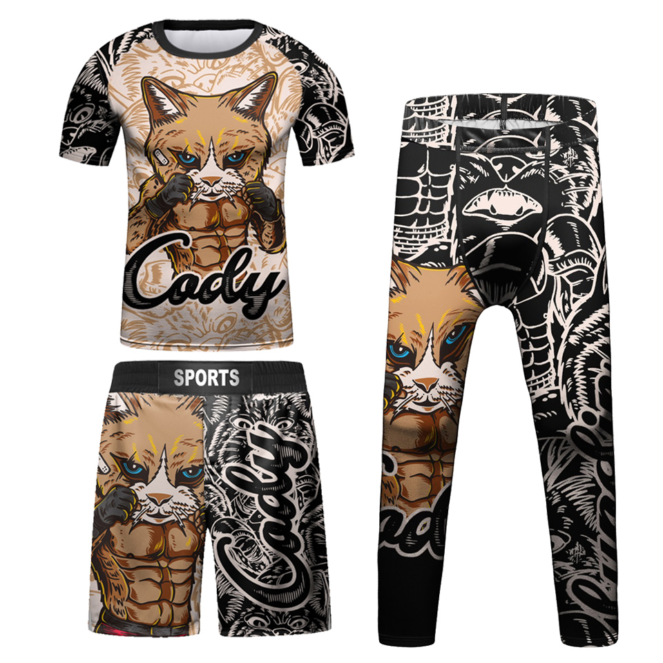 Kids Bjj Rashguard Jiu  T-shir - Boyshort Underwear 评论和价格